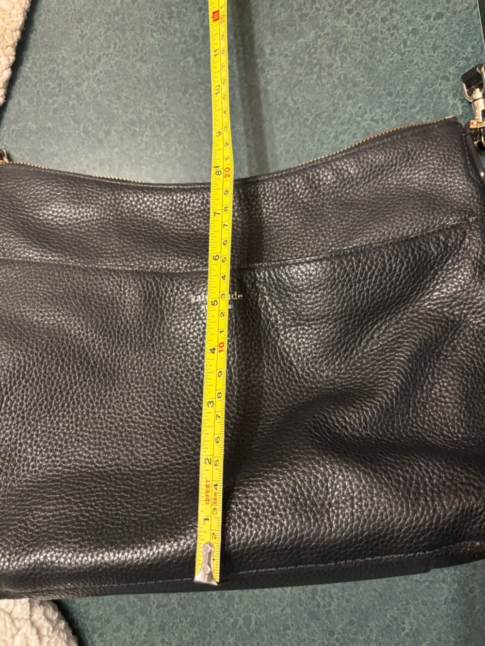 kate spade Minimalist Black Pebbled Leather Crossbody Bag - Picture 9 of 10